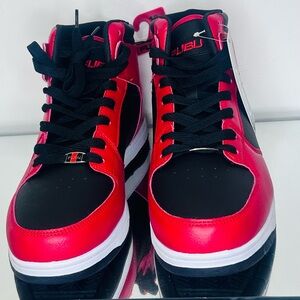 FUBU Red and Black High-Tops